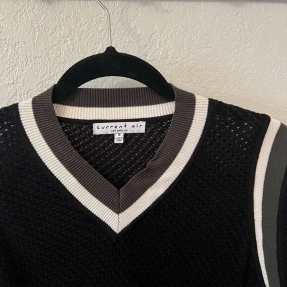 Anthropologie Current Air V Neck Tipped Knit Layered Sweater - Picture 5 of 6